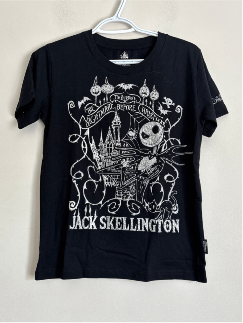 Hong Kong Disneyland Nightmare Before Christmas Tee, Size S, Puff Paint Unisex
